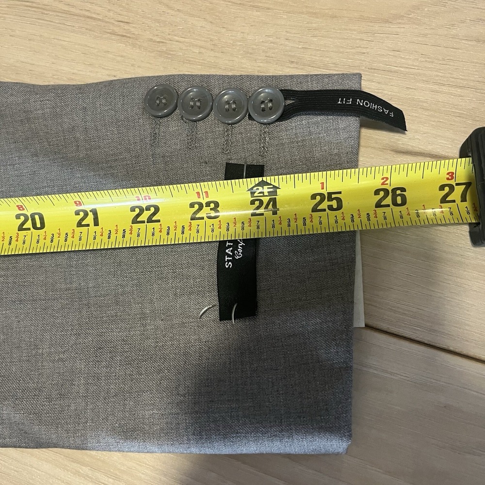 Statement NEW Italy Confidence Pure Handmade Blazer Gray Wool Mens Size 44R - Picture 10 of 16